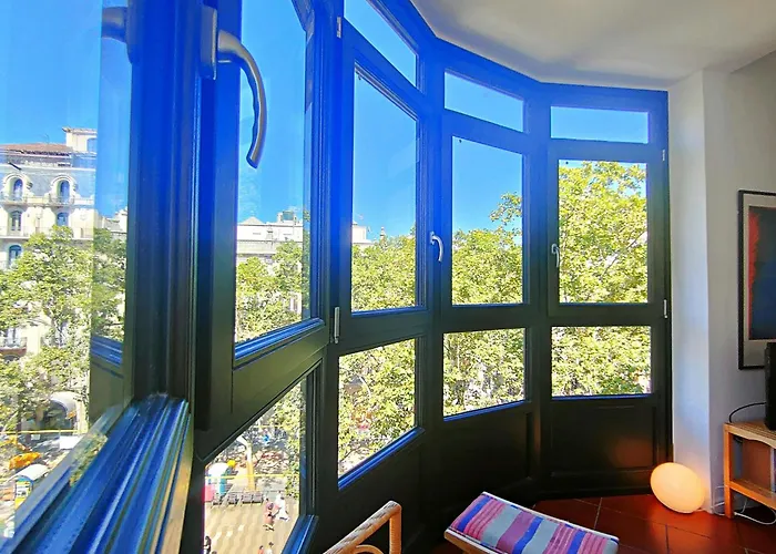Gorgeous Views Over La Rambla. Very Bright R.a. Apartment Barcelona